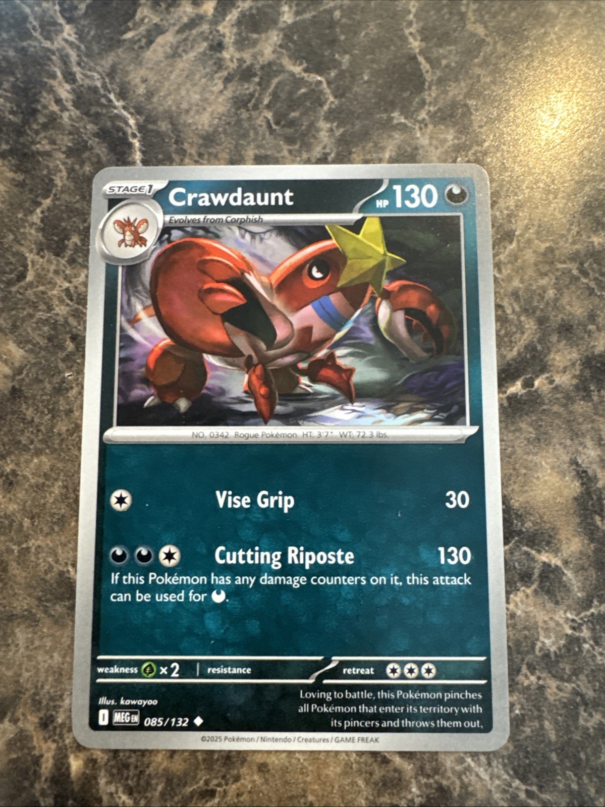 Crawdaunt Uncommon ME01: Mega Evolution 085/132 NM