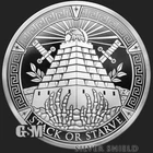 2026 1OZ STACK OR STARVE V2 PROOF - Silver Shield "PRESALE" .999 COLLECTOR ROUND