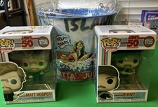 Jaws 50th Anniversary Popcorn Bucket Funko Pops Quint Matt Hooper