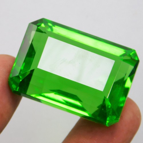 Piedras preciosas naturales certificadas 127,50 quilates granate tsavorita verde corte esmeralda - Imagen 8 de 9
