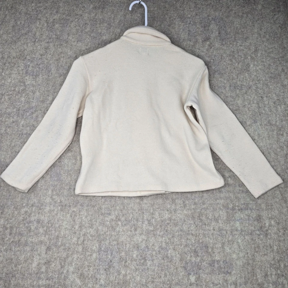 Emporio Armani Junior Girls Wool Blend Jacket Ivory 8 Vintage Single-Breasted Pr - Image 2 of 4