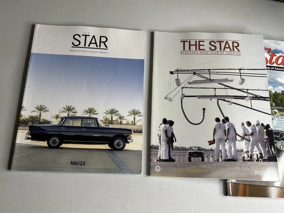 Lot x 4 The Star Magazine Mercedes-Benz Club 2020 2022 2023 2025 Auto History - Image 3 of 3