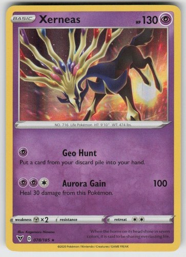 Holo Xerneas 078/185 Holo Rare SWSH04: Vivid Voltage