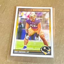 Panini 2024 Score Troy Fautanu RC Rookie #333 Pittsburgh Steelers NFL Card. rookie card picture