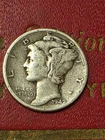 "BUY IT NOW "   1942-P  Mercury SILVER Dime   Fine/Very Fine        "BUY IT NOW"