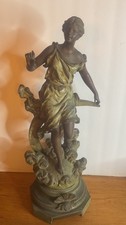 French Antique &ldquo;HEAVENLY VOICES&rdquo; Statue By ERNEST RANCOULET