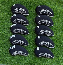 10Pcs Mizuno JPX Iron Head Cover Golf Club Covers Case 4-9-ASPL/W