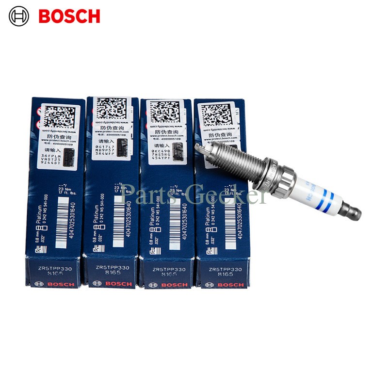 BMW 320i 328i 528i Spark Plug BOSCH 12120038894 4 Pcs N20 N26 2012-2016