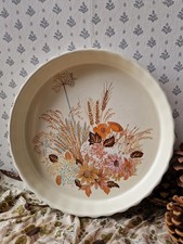 Poole Summer Glory Harvest Oven 9.5 Inch Flan Pie Quiche Dish Vintage Autumn