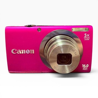 Canon PowerShot A2300 Pink Compact Digital Camera Full Set