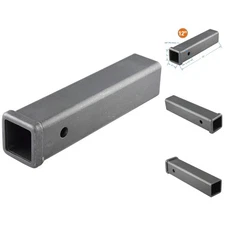 2" x 12" Weld-On Hitch Receiver Tube - 12000 lb Capacity, Raw Steel Finish