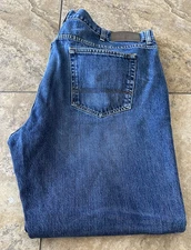 Tommy Hilfiger Mens Bootcut 42x30 100% Cotton Denim Blue Jeans Fit 42X29