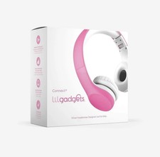 LilGadgets Connect Kids On-Ear Wired Headphones Pink Low Volume For Kids