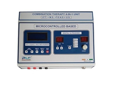 PHYSIO LIFE CARE 4-in-1 Unit (IFT+TENS+MS+US) With Physiotherapy Machine