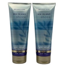 Bath  Body Works Sea Island Shore BODY CREAM 8oz Set Of 2 