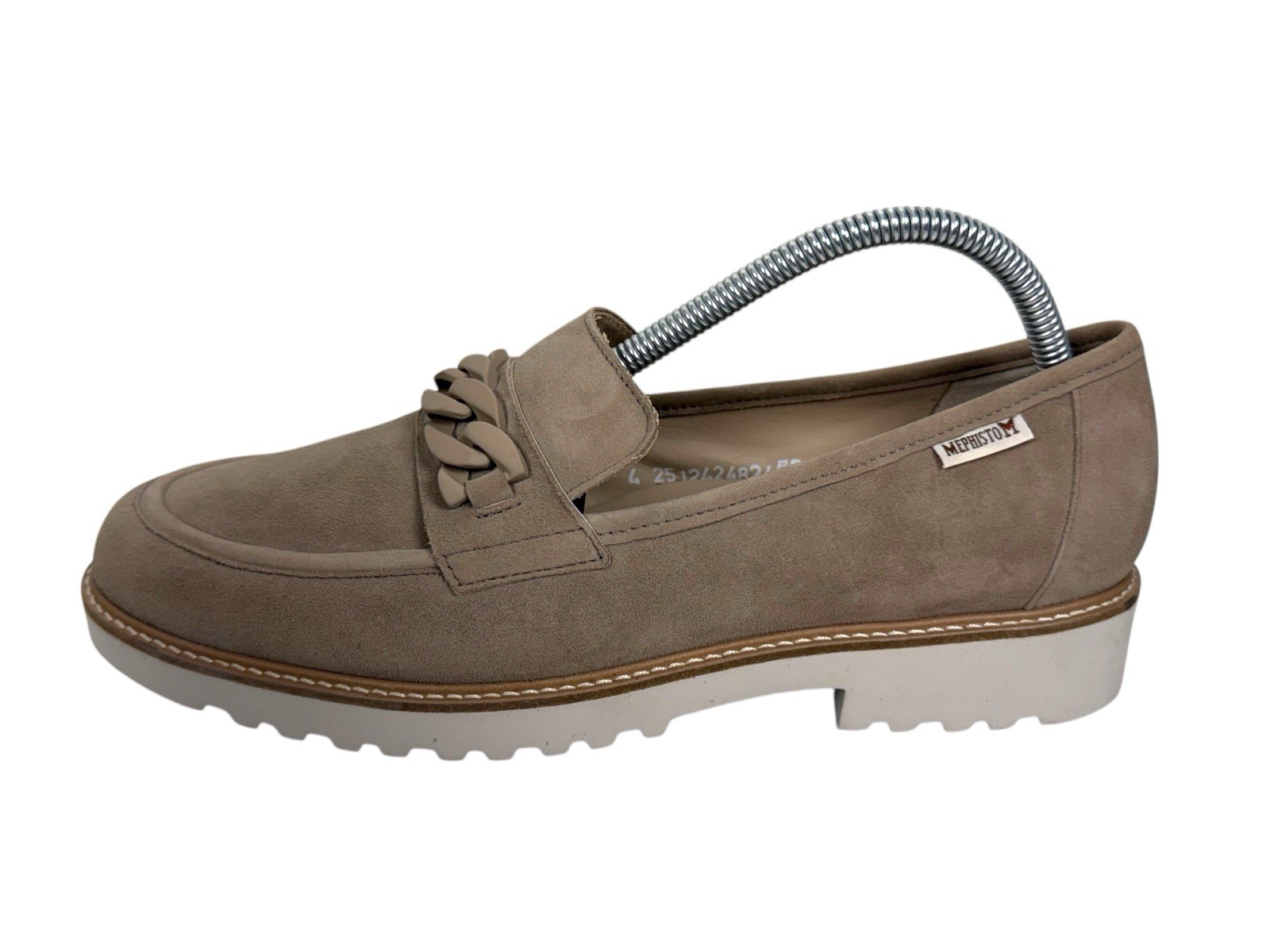 SAOLA Scarpe mocassino Mephisto donna taglia 9 5 talpa chiaro suola salka strappo pelle scamosciata