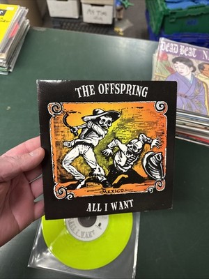THE OFFSPRING, ALL I WANT (Epitaph 1997) 45 giri green lime vinyl PUNK