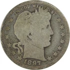 1897 O Barber Quarter G Good Details Silver 25c Coin SKU:I21794