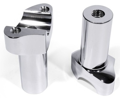 3½'' Riser Chrom Alu verstärkt f Harley-Davidson Lenkerbefestigung Erhöhung -2017