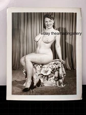 Vintage KATHY SUITS 1950's Girlie PIN UP Photo Risque B&W Original Nude #187