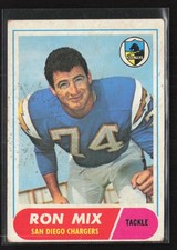 1968 Topps #89 Ron Mix - VG/EX Set Break!