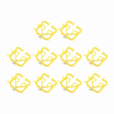 (Gelb) 10pcs Kuh Nase Thorn Thick Plastic Prevent Milk Sucking Kalb Weaner Fü E