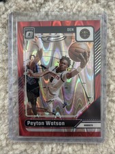 2024-25 Panini Donruss Optic - Peyton Watson #216 Red Seismic Prizm /149
