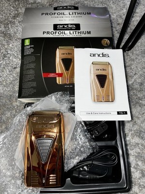 Andis 17220 Pro Foil Lithium Plus Titanium Foil Shaver, Cord/Cordless - Profes