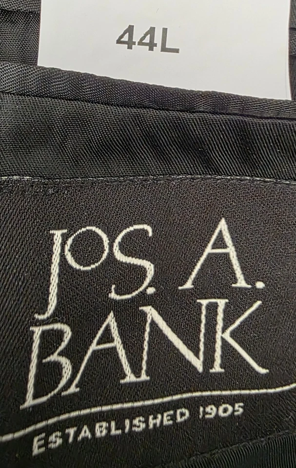 Jos A Bank Mens Jacket Coat Size 44L Long Sleeve Slit Wool Pockets Trench - Image 3 of 4