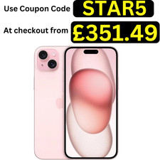 Apple iPhone 15 6.1" 128GB 5G Unlocked iOS Smartphone Pink Very Good