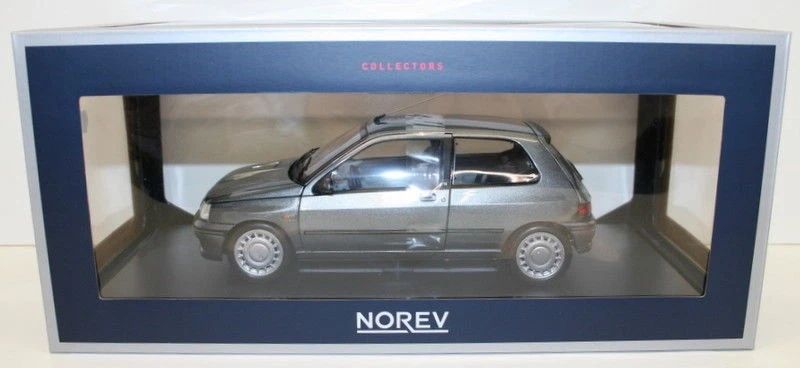 Norev 1/18 Diecast 185234 - 1991 Renault Clio 16S - Tungstene Grey - Image 2 of 4