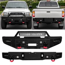 Vijay For 1995-2004 Toyota Tacoma Frontrear Bumper Wwinch Plateled Lights