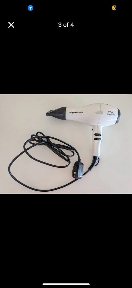Secador de pelo Super Solano 3300 Xtralite blanco nuevo caja abierta Foto 2 de 4