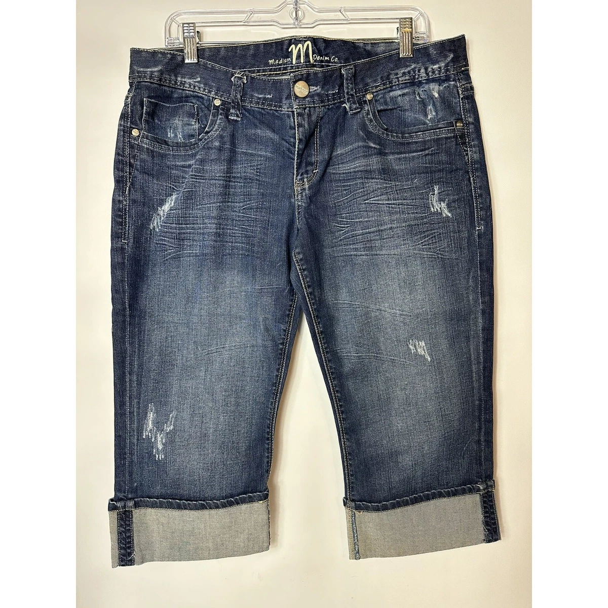 Capri Femme Maurice's – Taille 3 (Régulier) – Entrejambe 24 – Coton Délavé – Occasion Très Bon état