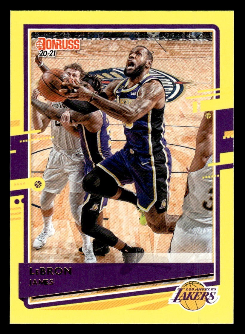 LeBron James 2020-21 Donruss #12 Yellow Flood