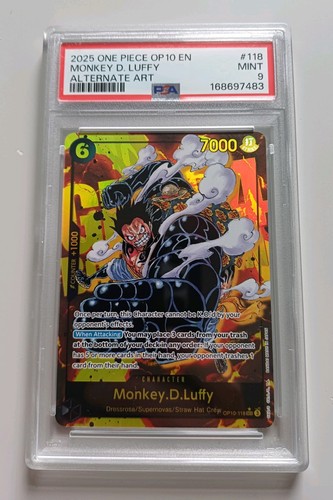 Monkey.D.Luffy (Parallel) graded PSA 9 for sale on eBay