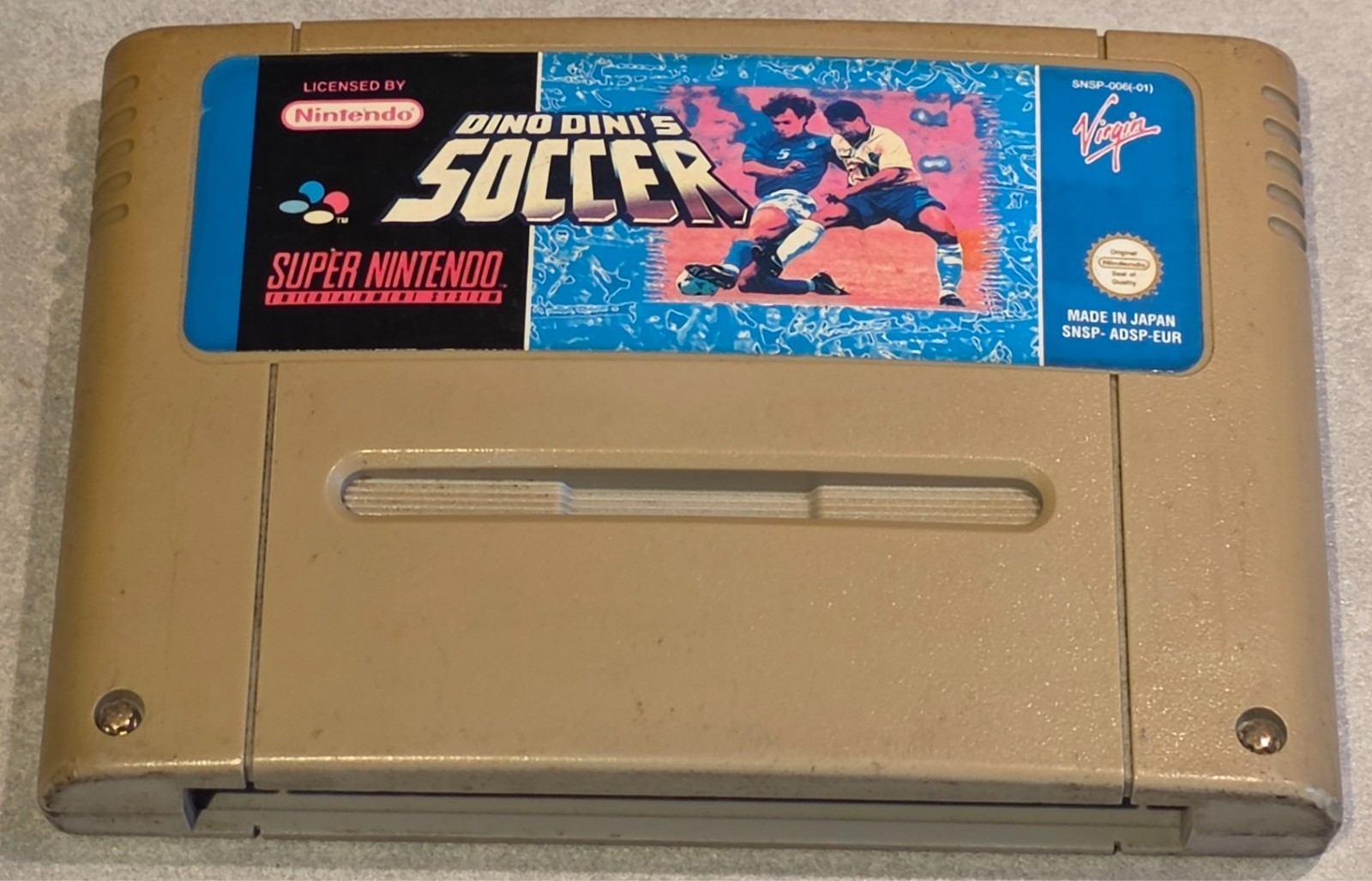 DINO DINI'S SOCCER SUPER NINTENDO NES SNES