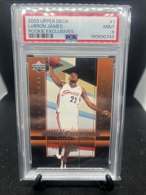 2003 UD RC EXCLUSIVES #1 LEBRON JAMES ROOKIE RC PSA 9 | eBay