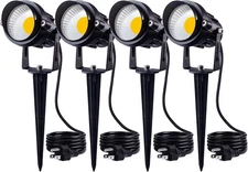 120V Spot Lights Outdoor LED Landscape Lighting 12W AC Spotlights for Yard