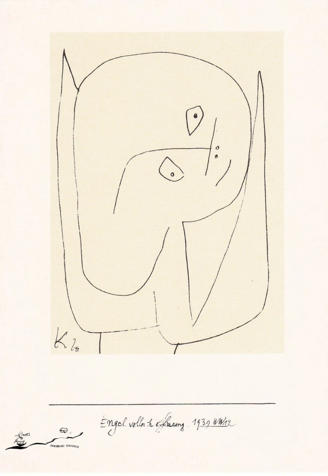Postkarte: Paul Klee - Engel voller Hoffnung