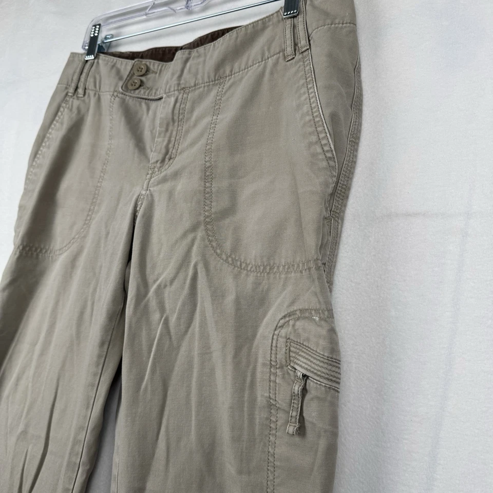 Pantalones cargo vintage Y2K The North Face Libra tiro bajo pierna ancha beige tostado 10 Foto 2 de 4