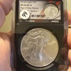 2018 $1 AMERICAN SILVER EAGLE NGC MS70 + 1/10TH Silver Coin MS70
