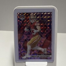 2025 Panini Mosaic Christian McCaffrey #179 49ers Purple Mosaic Prizm