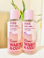 Victoria  s Secret PINK Creme Warm  Cozy Body Mist 8.4 fl oz Pack of 2