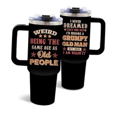 Birthday Gifts for Men, Funny Gag Gifts, Its Weird Being Black Grumpy Old Man