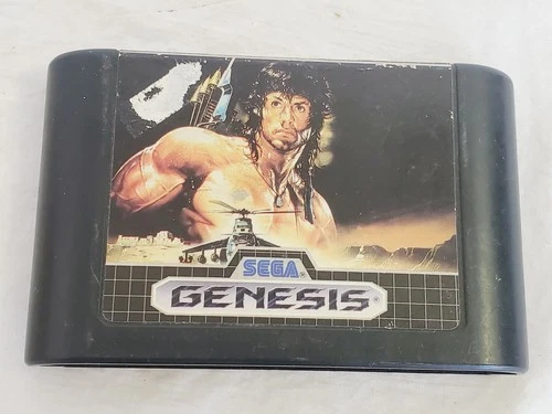Vintage Rambo III (Sega Genesis, 1989) Game Cartridge Video Game
