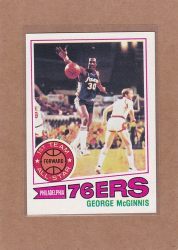 George McGinnis [White Back] #50 1977 Topps card