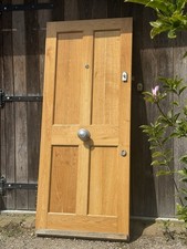 Solid Oak External Front Door – Heavy Duty 56mm Thick with Ironmongery and Key