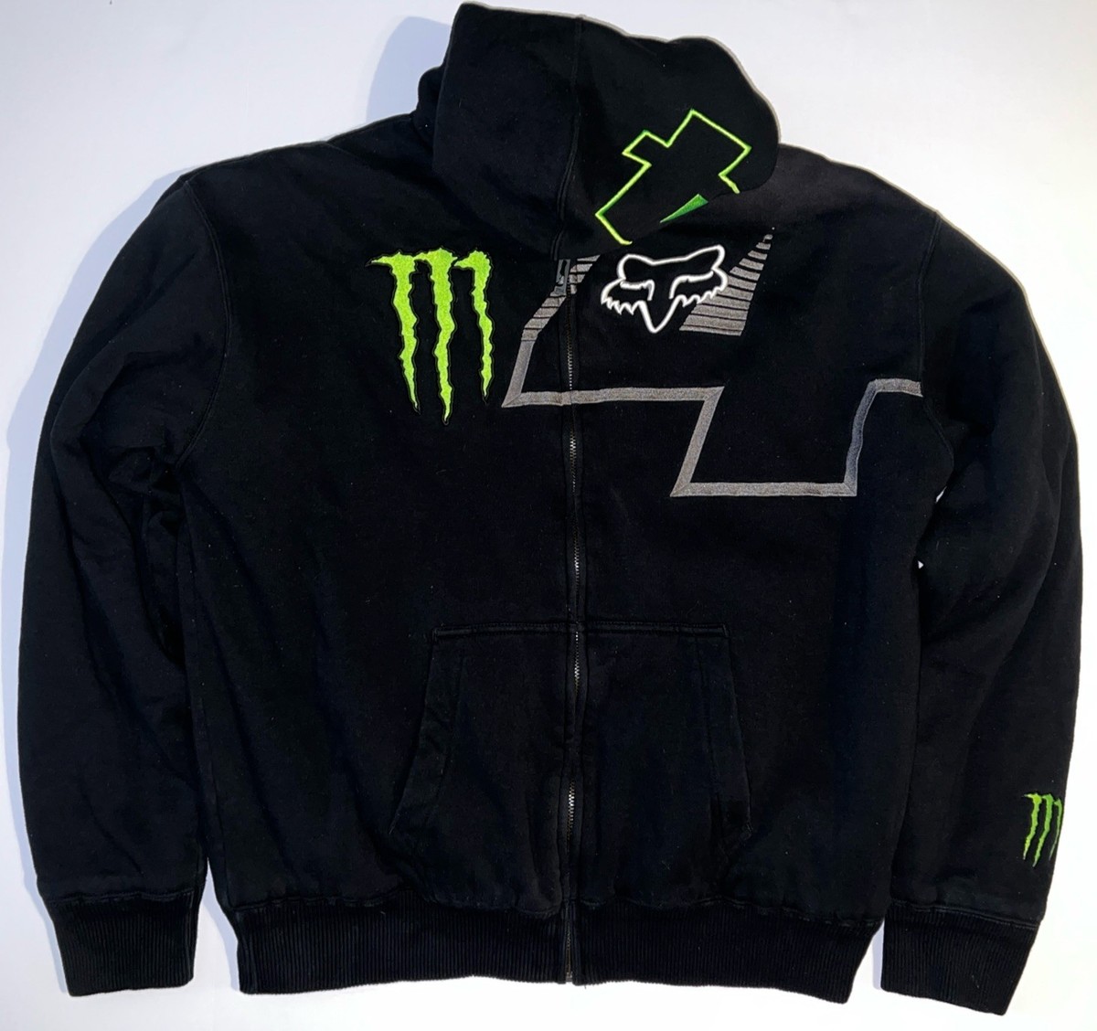 Fox Racing x Monster Energy Jacket Size XXL 2XL - Fleece