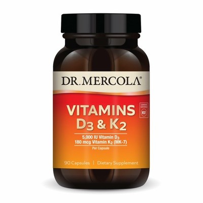 Dr. Mercola Vitamins D3 & K2 - Supports Immune, Brain, Cardiovascular, Respir...